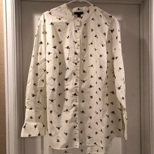 Victoria Beckham for Target bee button down shirt